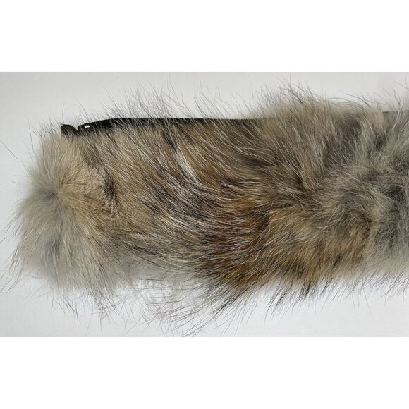 Canada Goose coyote fur trim replacement Green authentic collar S/ M NWOT - Picture 4 of 10